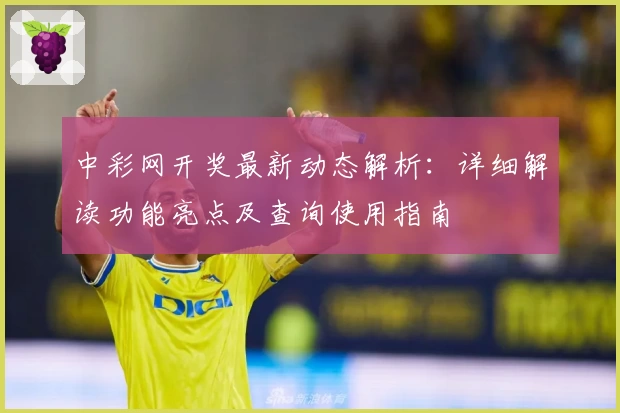 中彩网开奖最新动态解析：详细解读功能亮点及查询使用指南